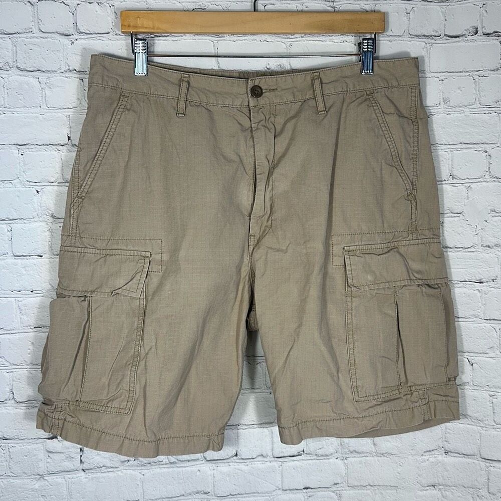 LEVI’S Mens Cargo Utility Shorts‎ size 36 White Tab khaki Shorts